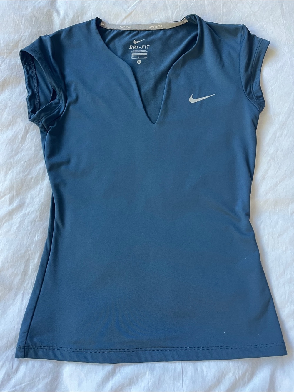 Nike Women's Short Sleeve Dri-FIT Top in Slate Blue